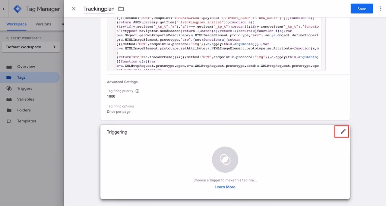 Installing Trackingplan in GTM