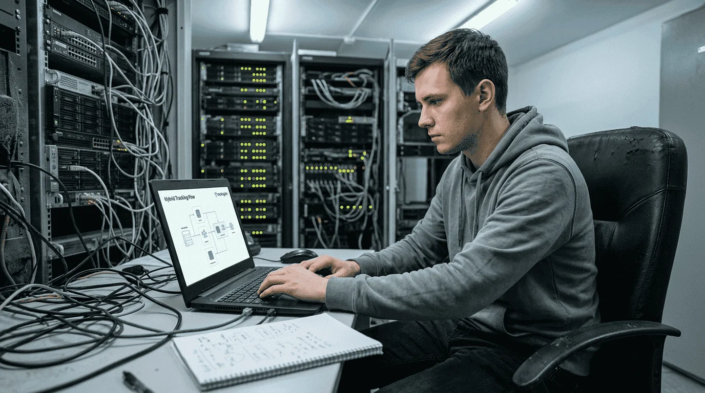 Specialist monitoring hybrid tracking server setup