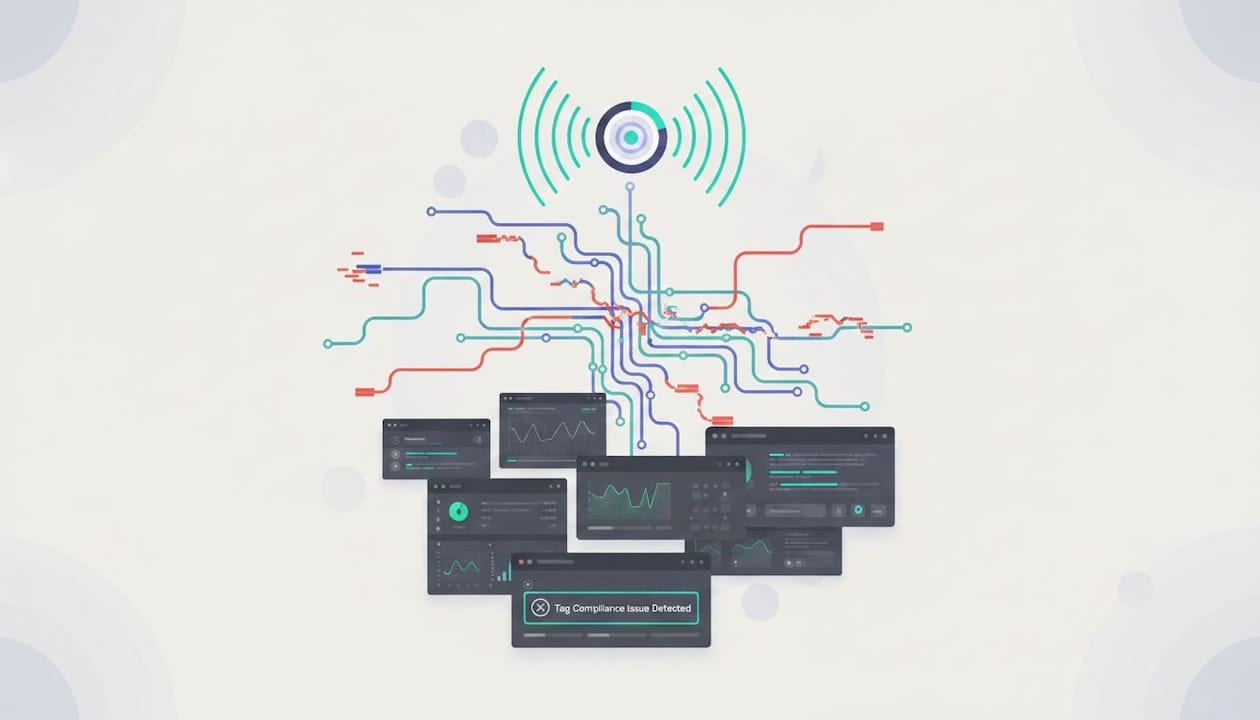 Ecommerce marketer auditing analytics data at home