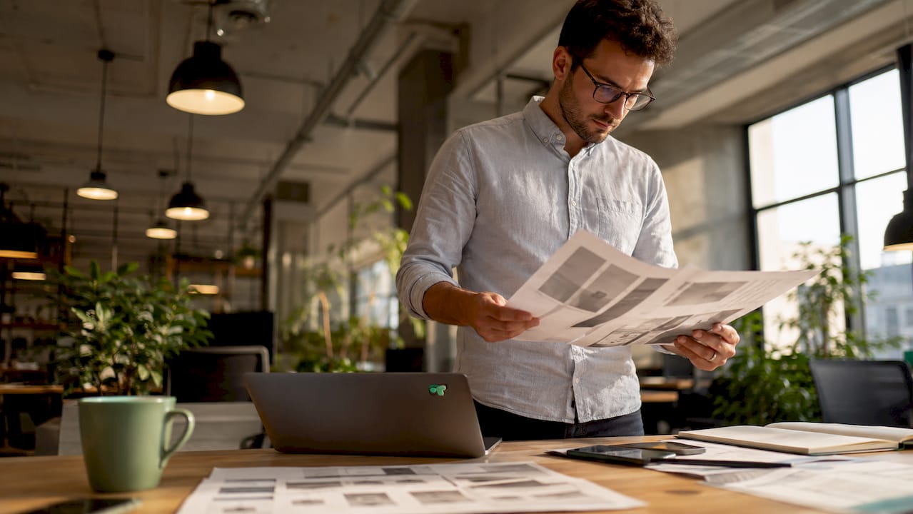 Analyst reviewing canonical product records at desk