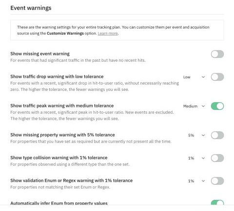 Settings & Members > Warnings